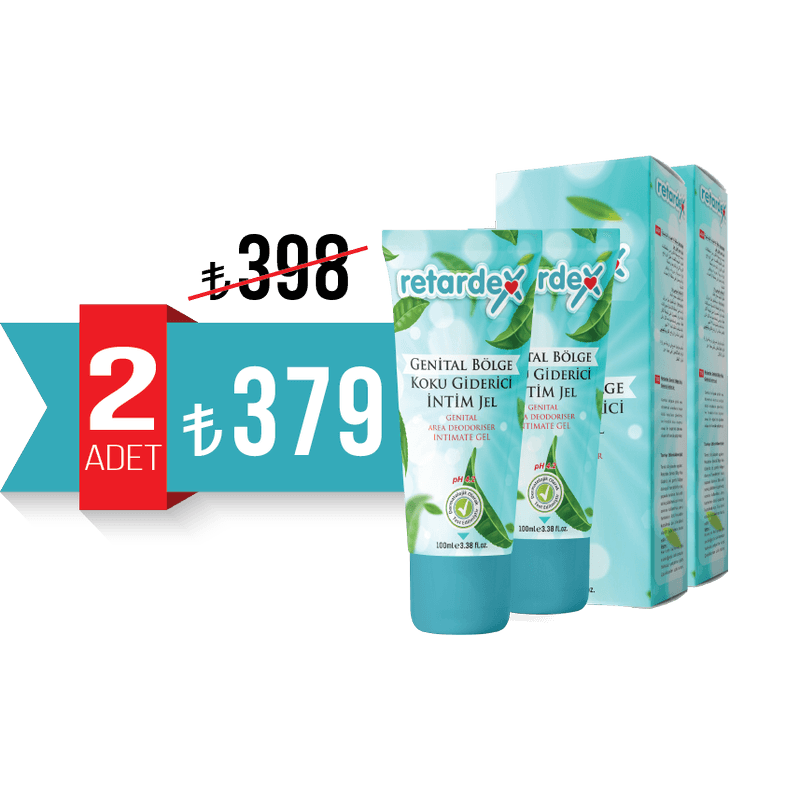 RETARDEX Genital Bölge Koku Giderici İntim Jel 2x100ml. (pH 4.2)